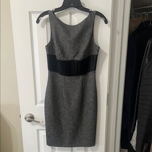 bebe Charcoal and Black wool Mini Dress